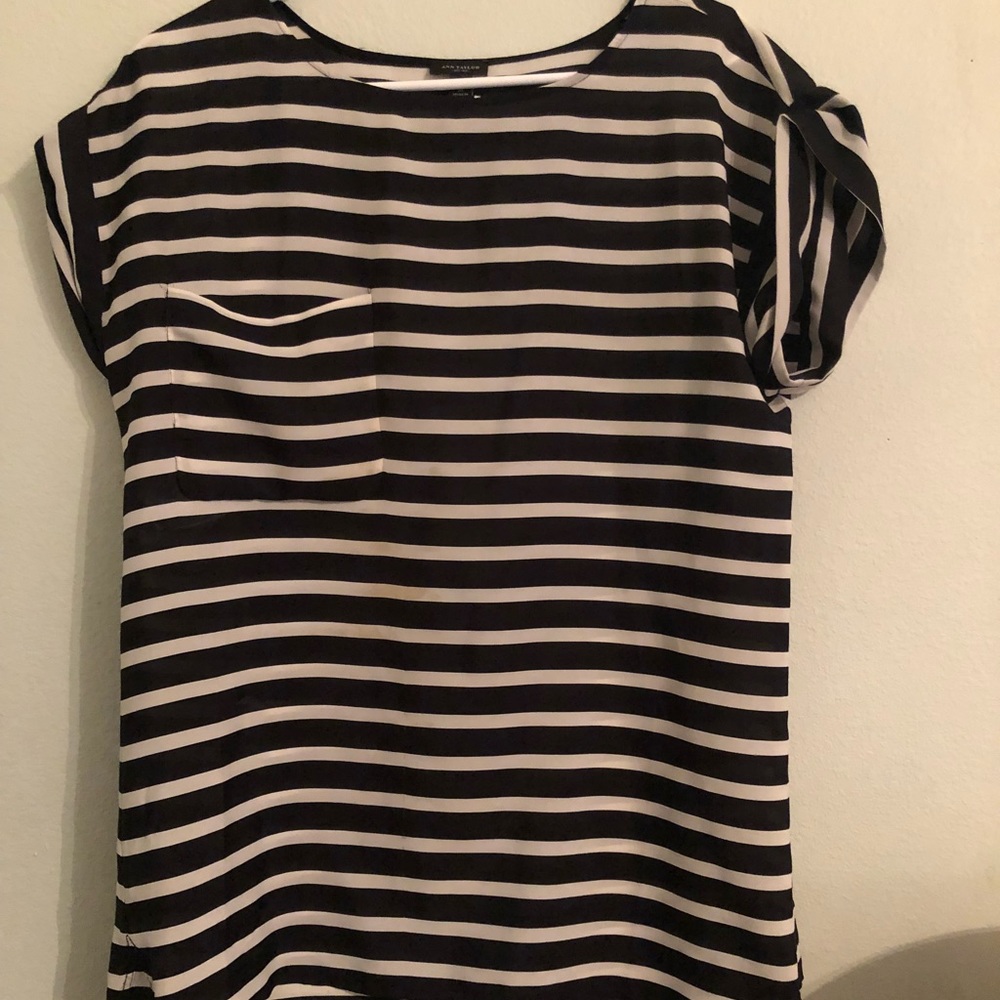 sheer striped top